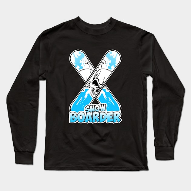 Cool Snowboards Long Sleeve T-Shirt by Stoney09